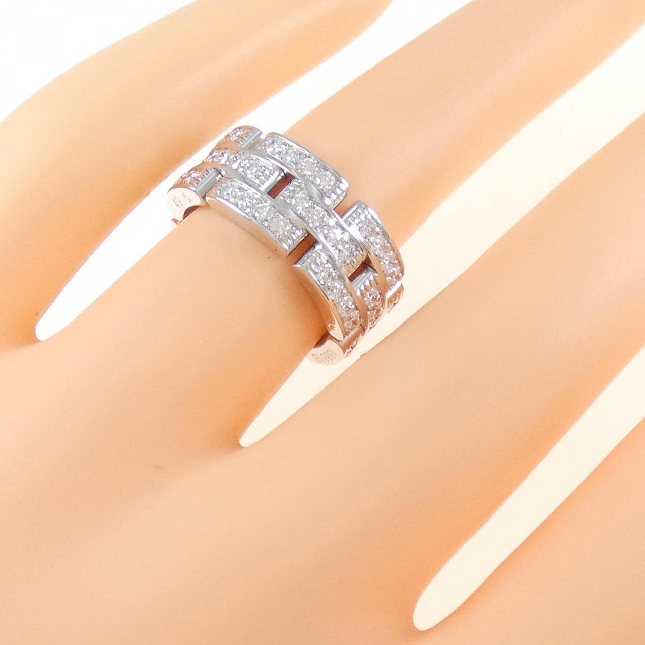 Cartier maillon panthère full diamond ring