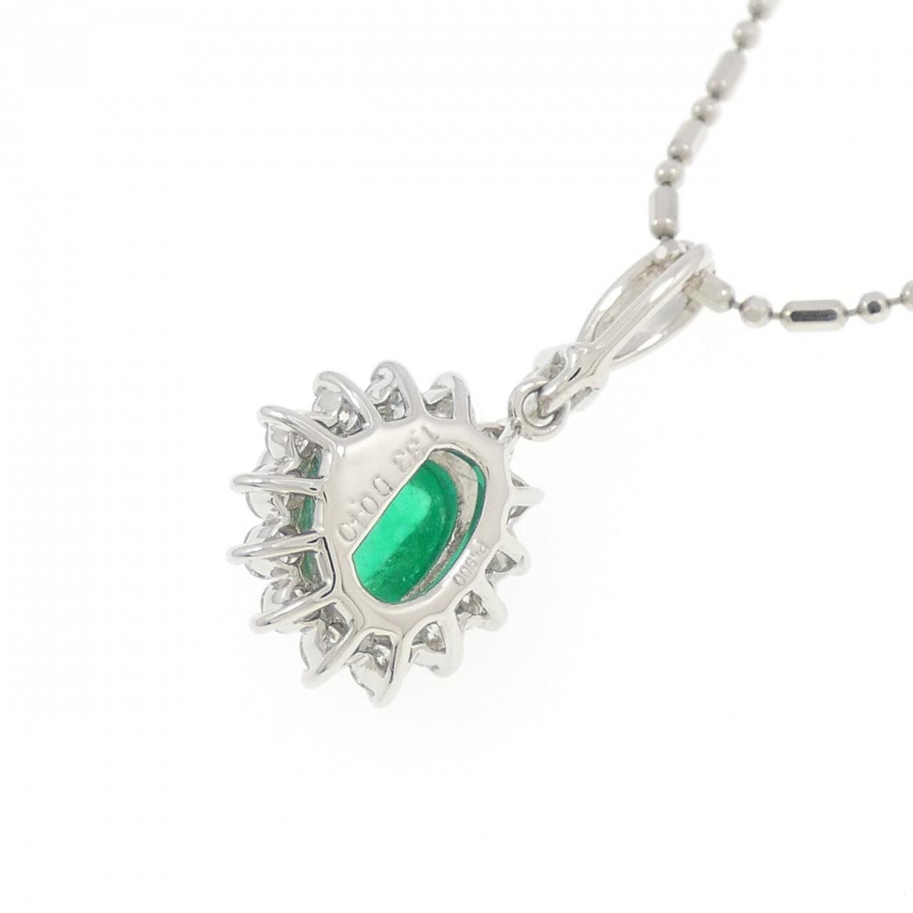 PT900/PT850 エメラルド ネックレス 1.33CT