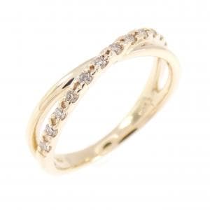 K18YG ダイヤモンド リング 0.12CT