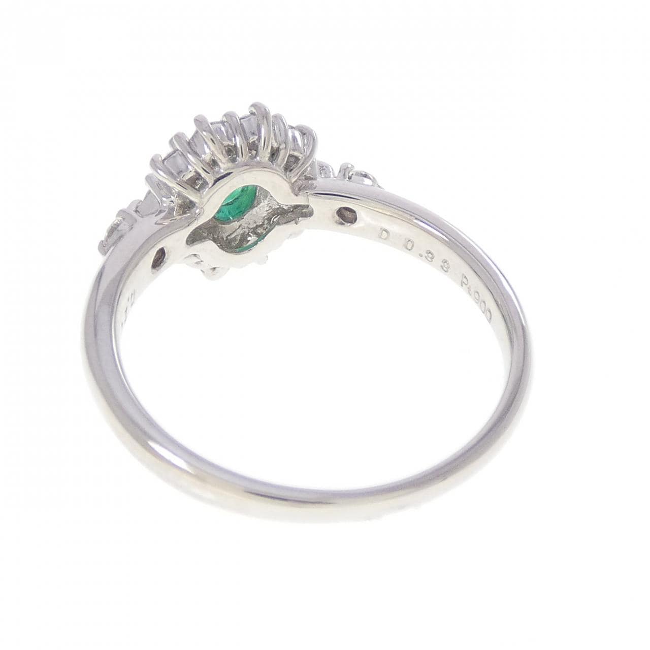 PT900 エメラルド リング 0.24CT