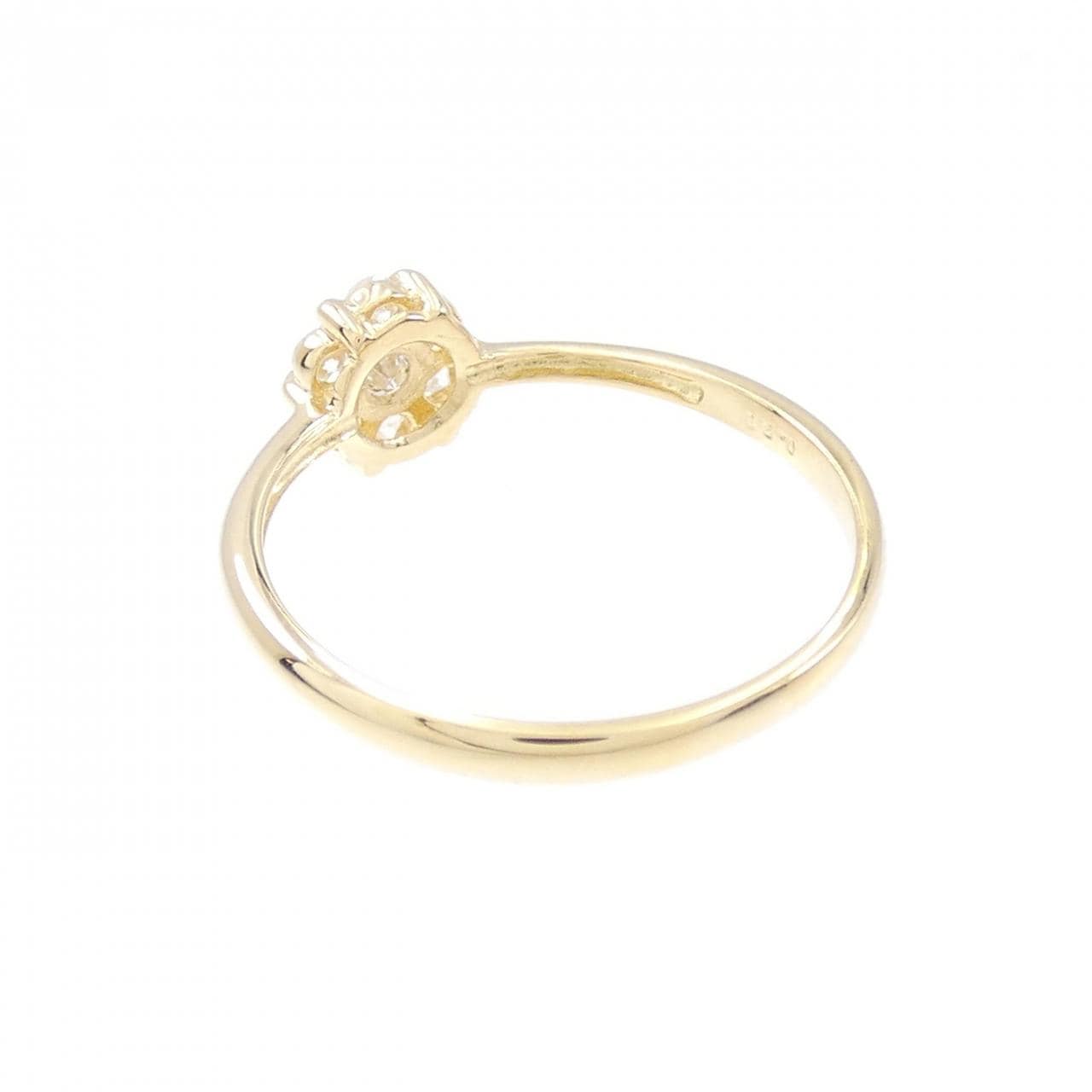 [Remake] K18YG flower Diamond ring 0.20CT