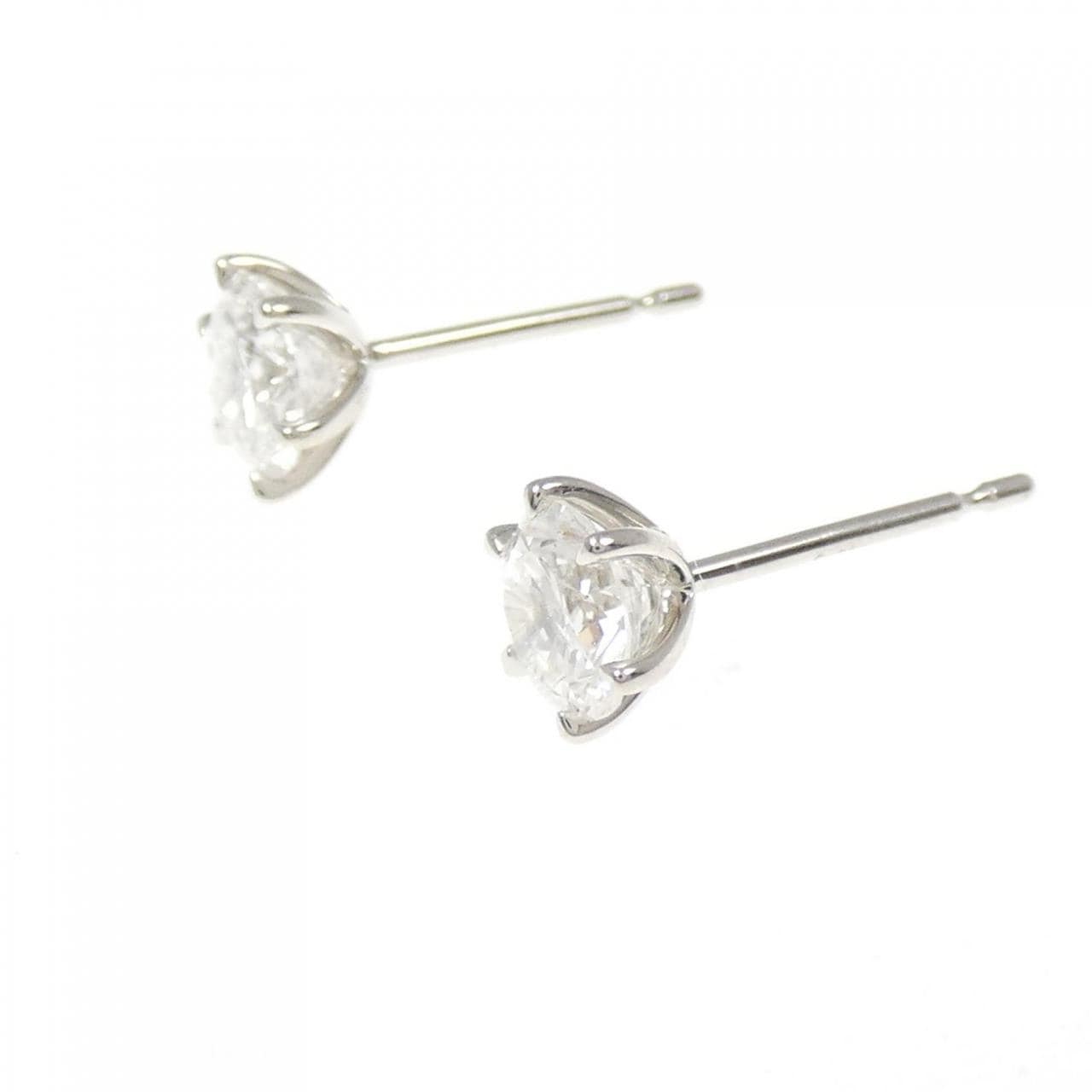 【リメイク】PT900/ST ダイヤモンド ピアス 0.543CT 0.557CT D-E I1 VG-GOOD