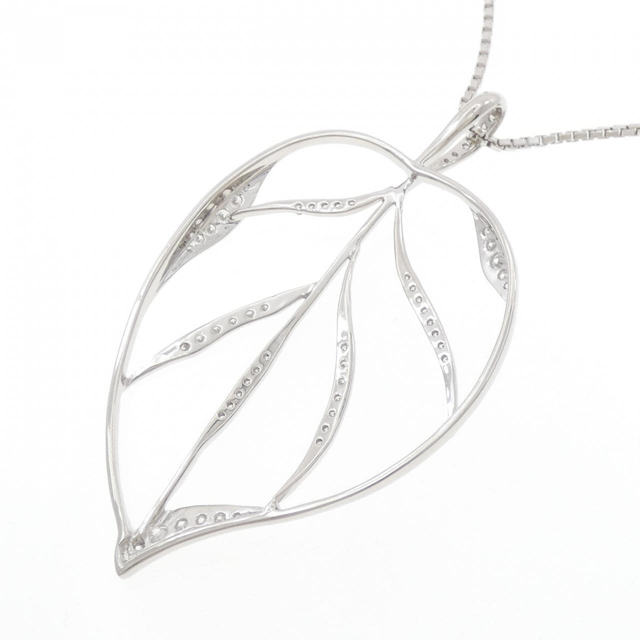PT900/PT850 リーフ ダイヤモンド ネックレス 0.70CT