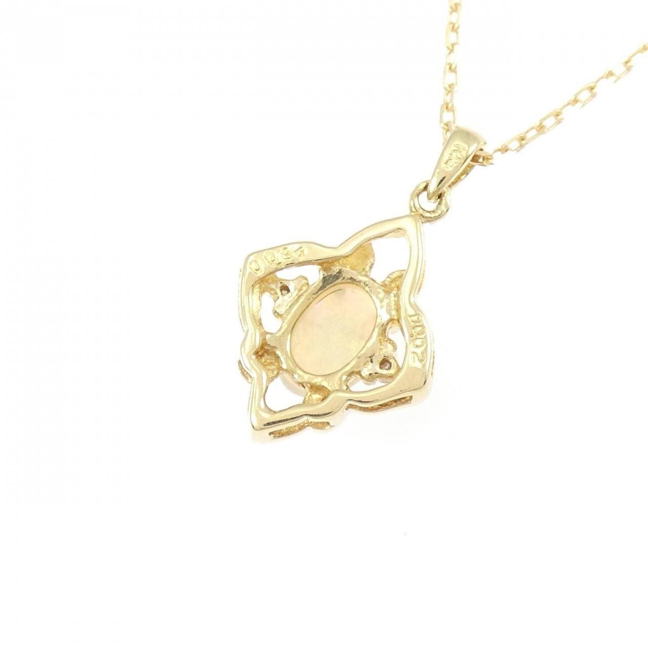 K18YG オパール ネックレス 0.37CT