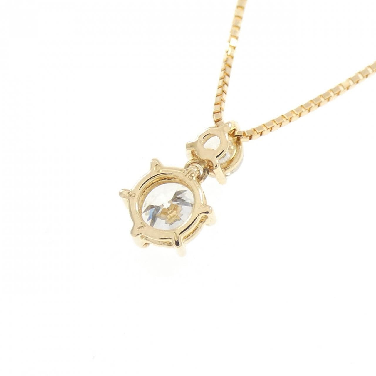 K18YG ダイヤモンド ネックレス 0.371CT F SI2 VG