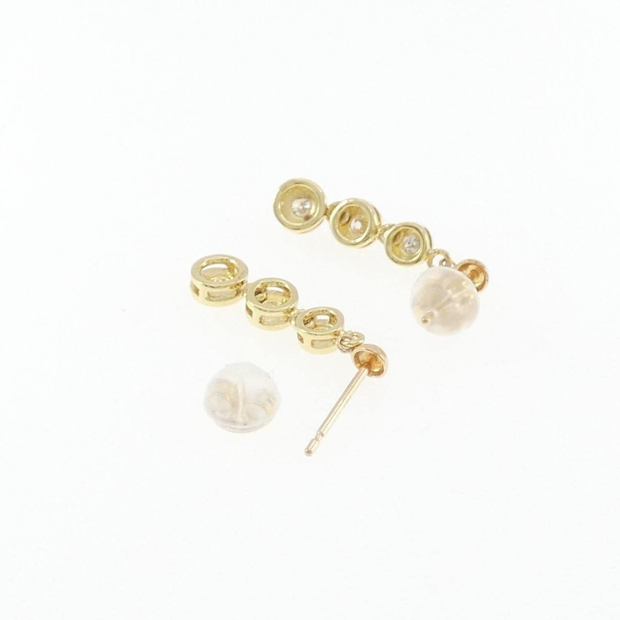 K18YG ダイヤモンド ピアス 0.30CT