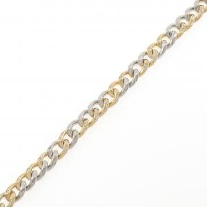 K18YG/PT850 ダイヤモンド ブレスレット 0.59CT