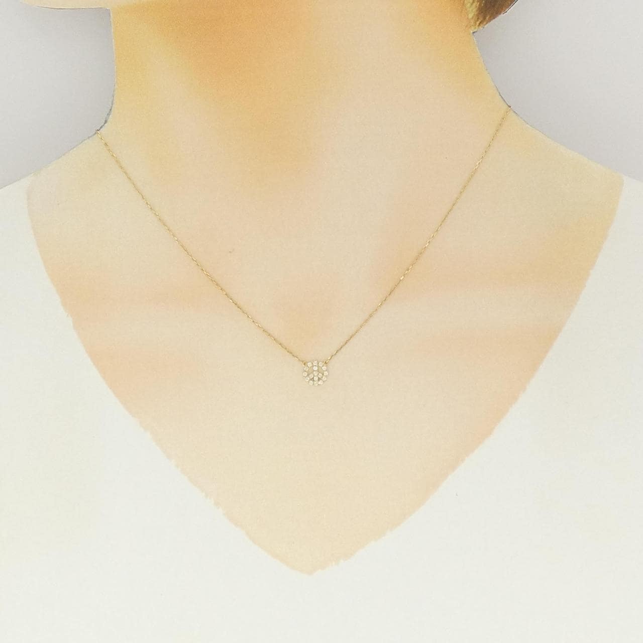 アーカー ピースパヴェ ネックレス 0.07CT