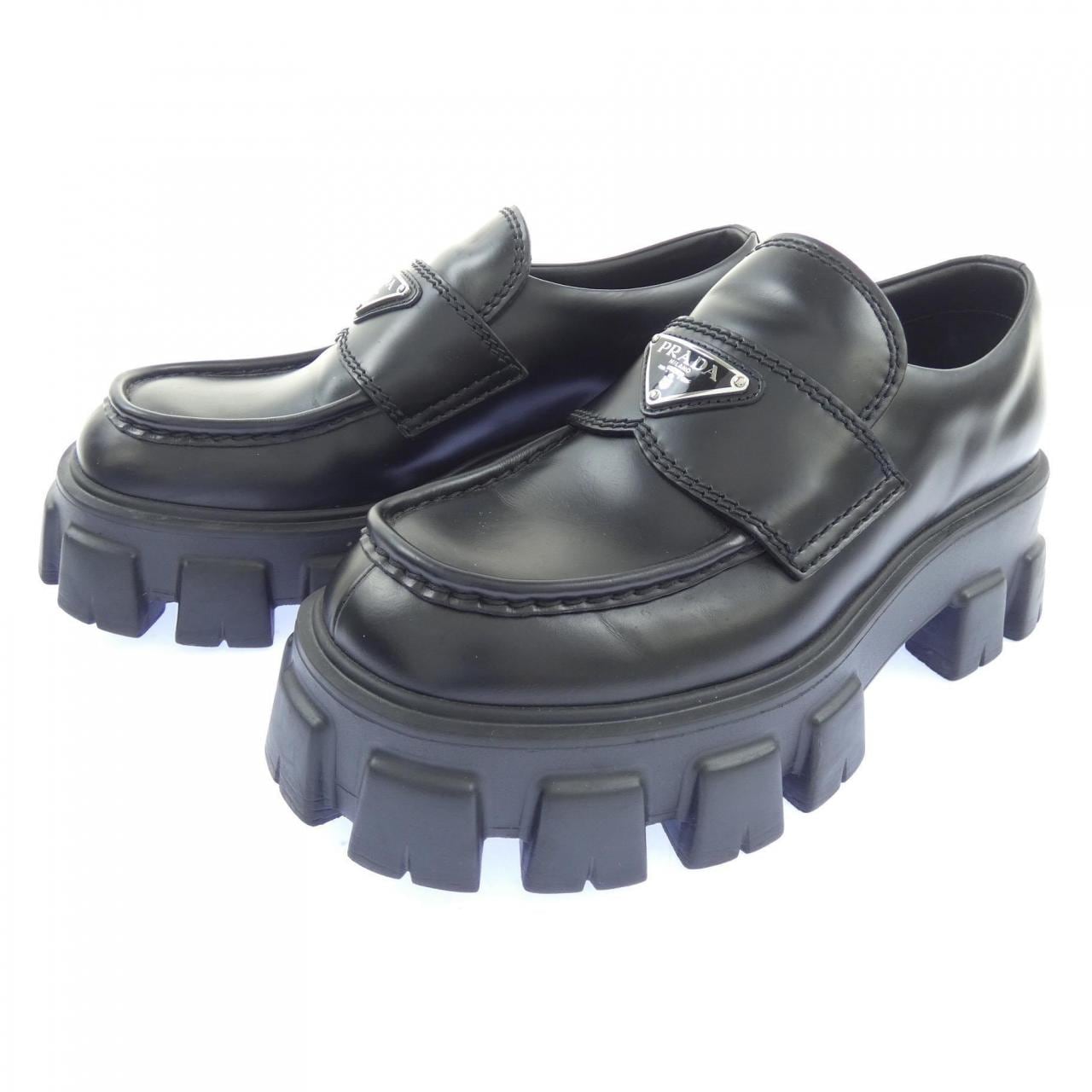 プラダ PRADA モノリスブラッシュドレザーローファー 2DE129 シューズ