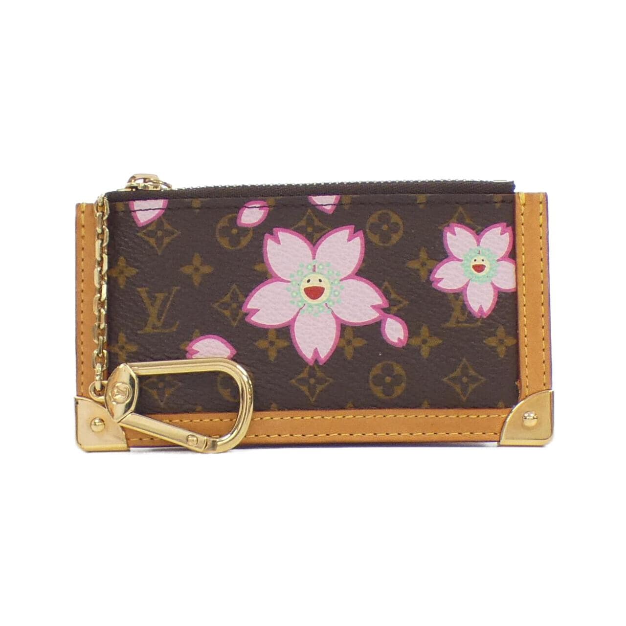 LOUIS VUITTON Monogram樱花手拿包 Cle M92015零钱钥匙包