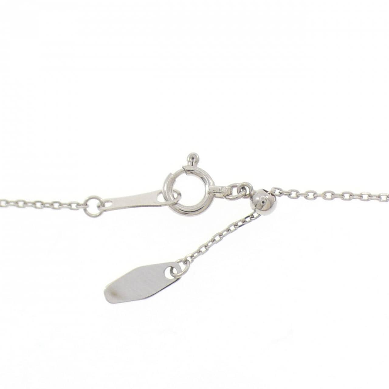 PT900/PT850 フラワー ダイヤモンド ネックレス 0.20CT