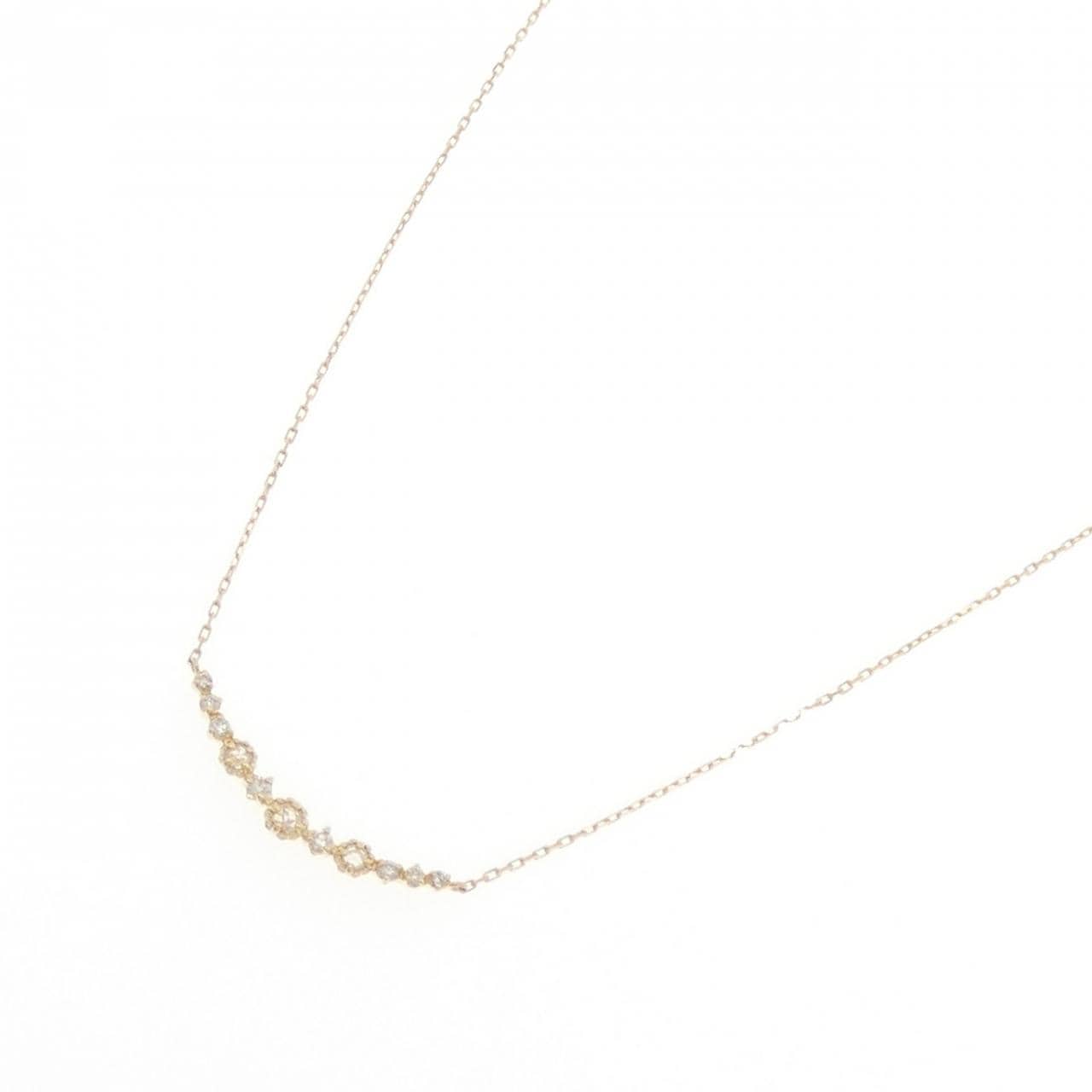 アガット ダイヤモンド ネックレス 0.09CT