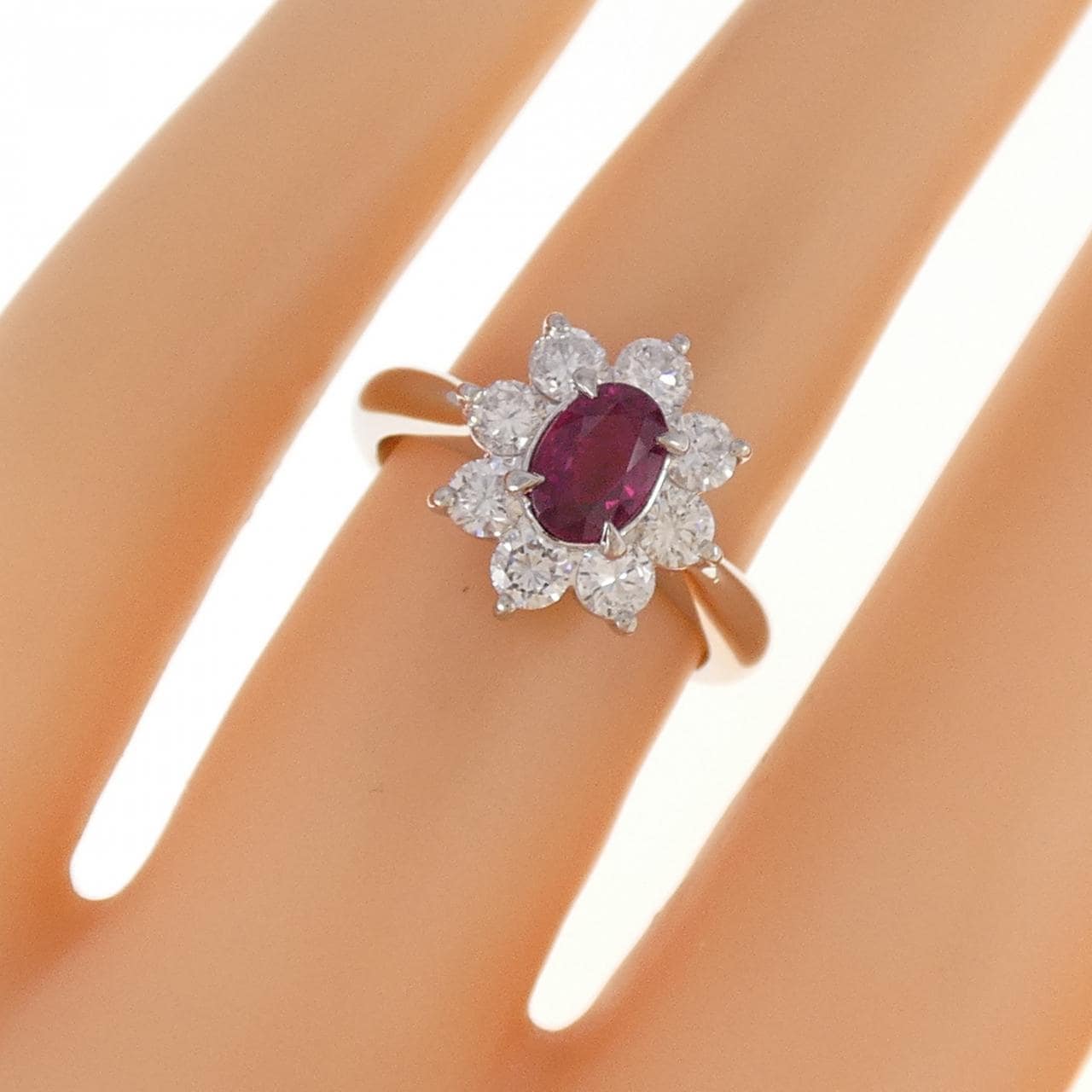 PT900紅寶石戒指0.81CT