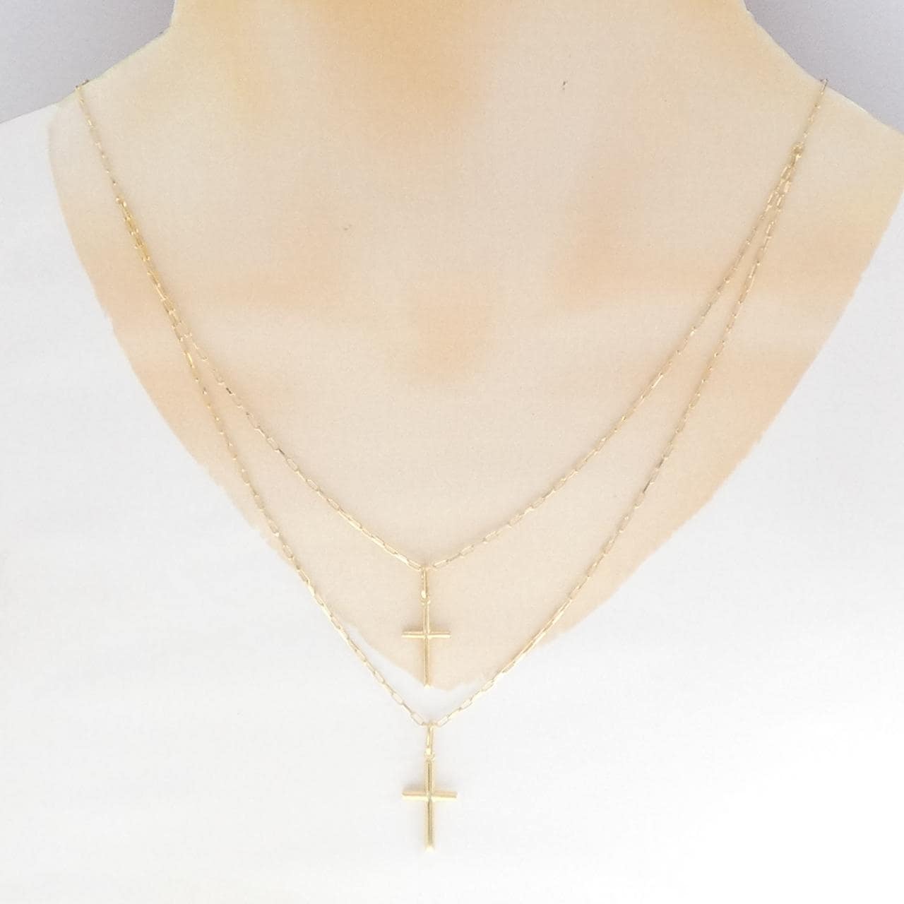 【新品】K18YG クロス ネックレス