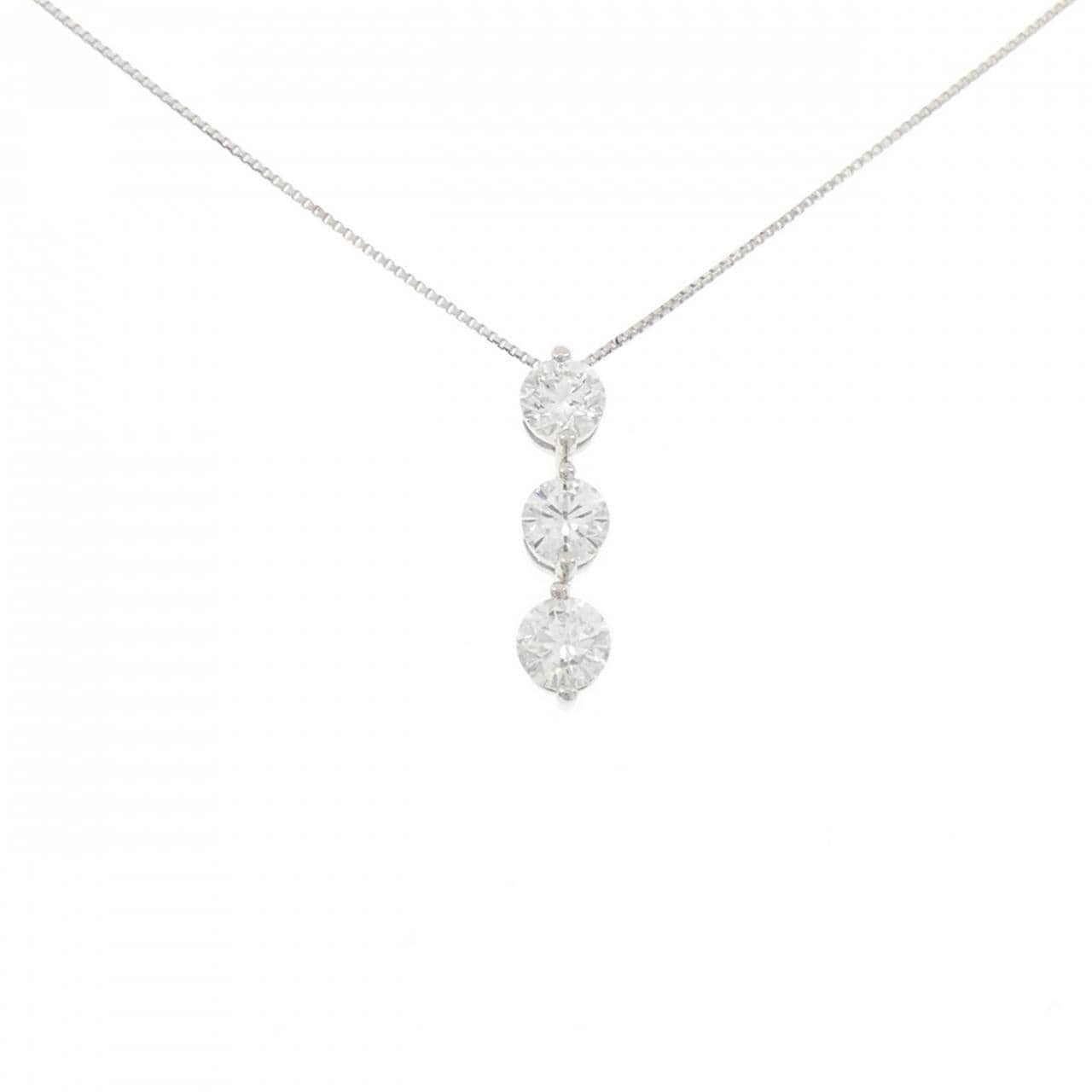 PT900/PT850 ダイヤモンド ネックレス 1.000CT