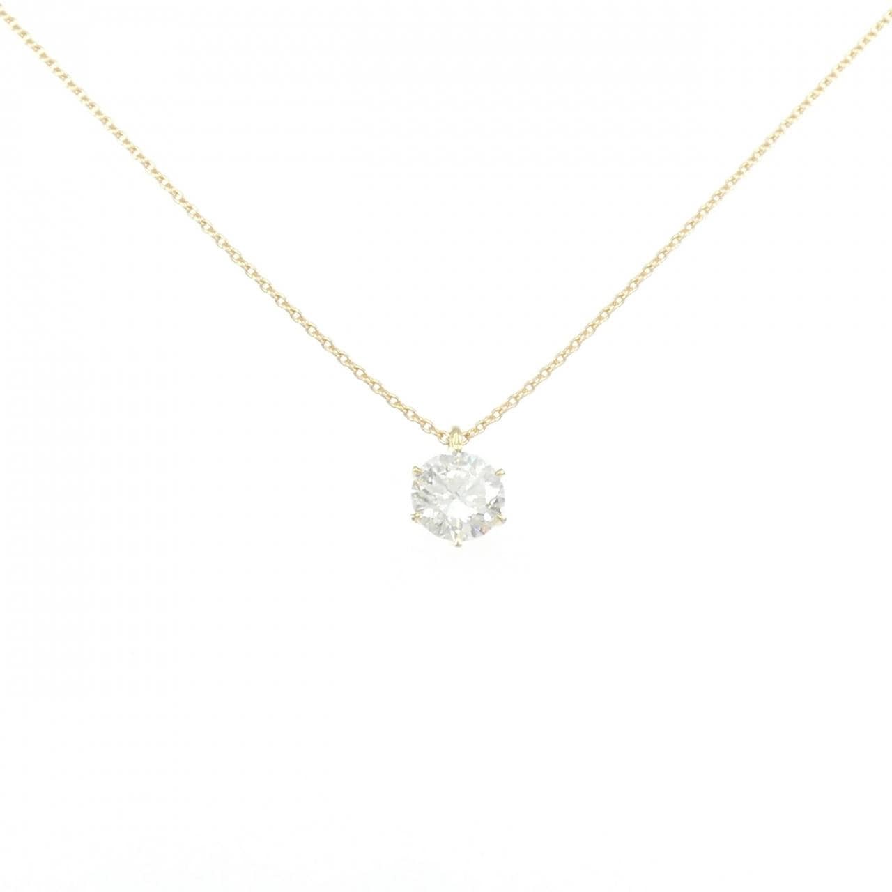 【リメイク】K18YG ダイヤモンド ネックレス 1.100CT H SI2 VG