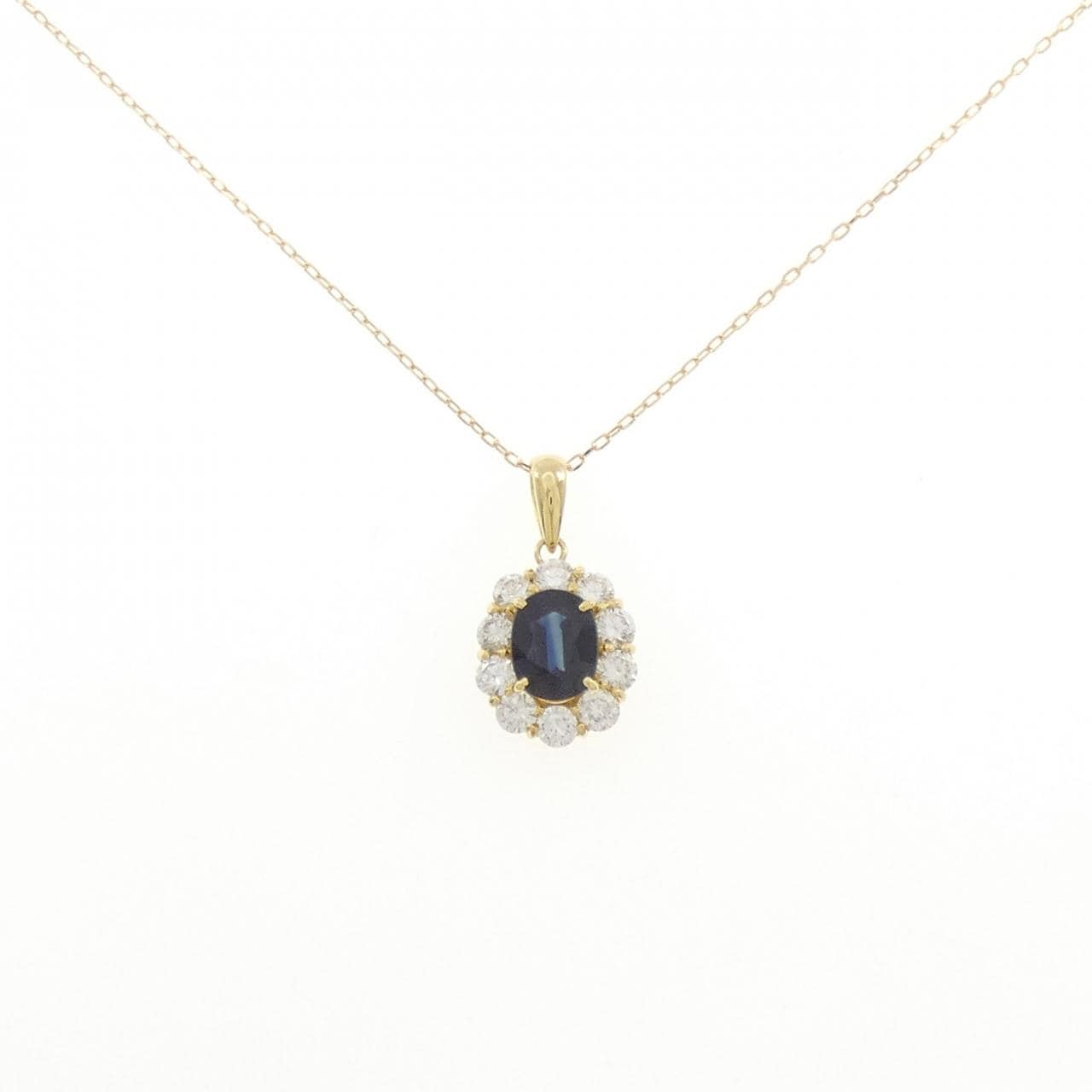 K18YG サファイヤ ネックレス 1.64CT