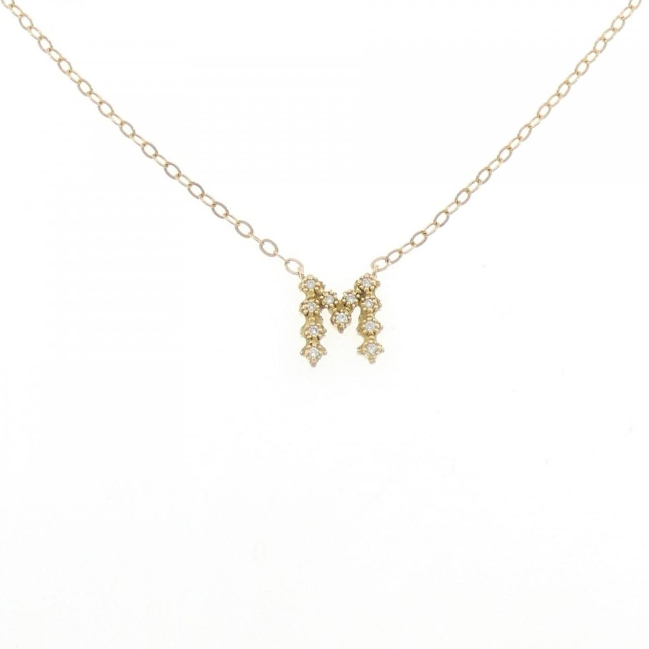 アーカー イニシャル ダイヤモンド ネックレス