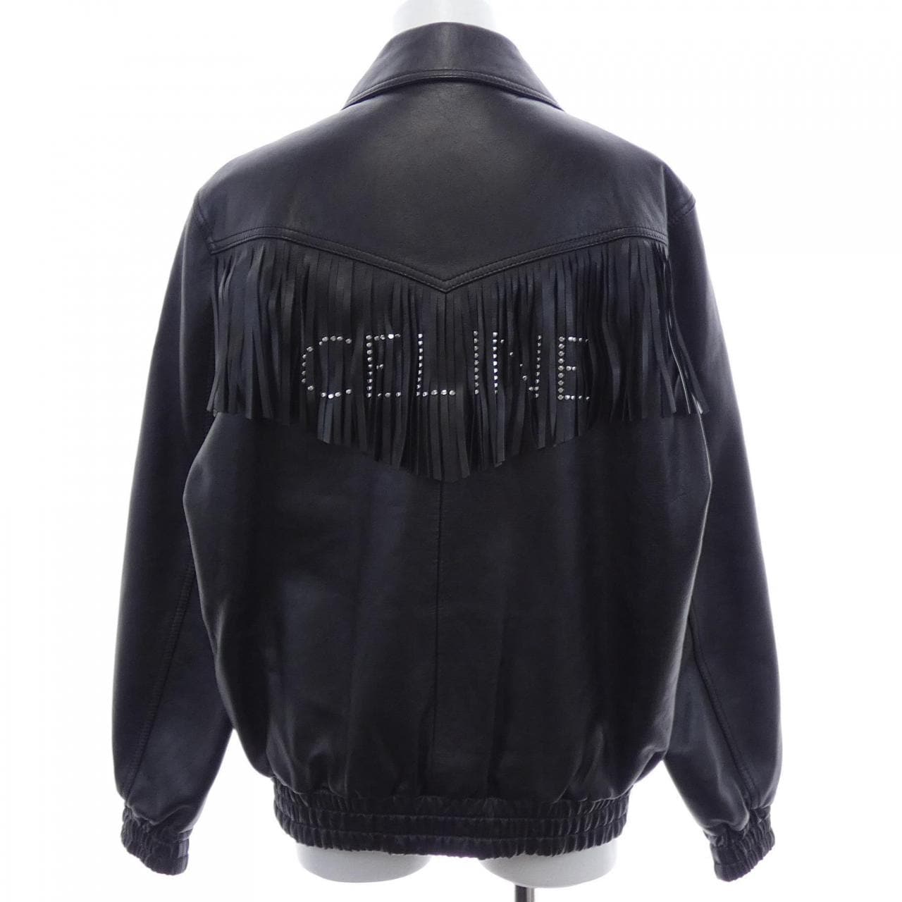 CELINE Fringe Jacket 2EB53280D Leather Jacket