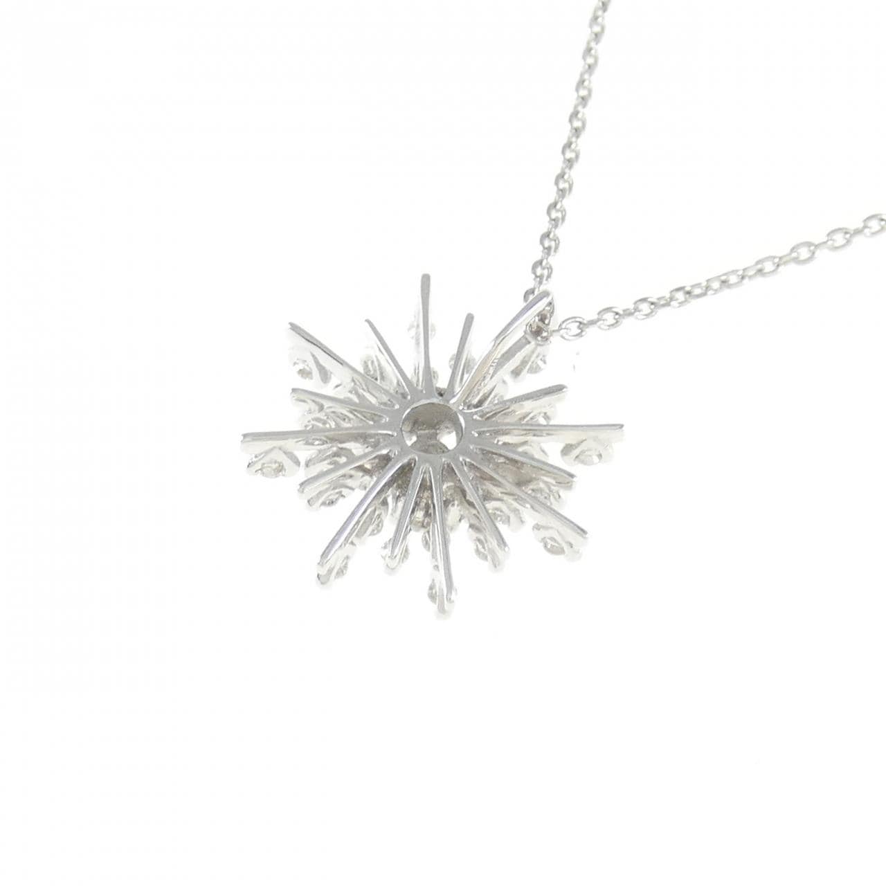 750WG/K18WG Diamond Necklace 0.26CT