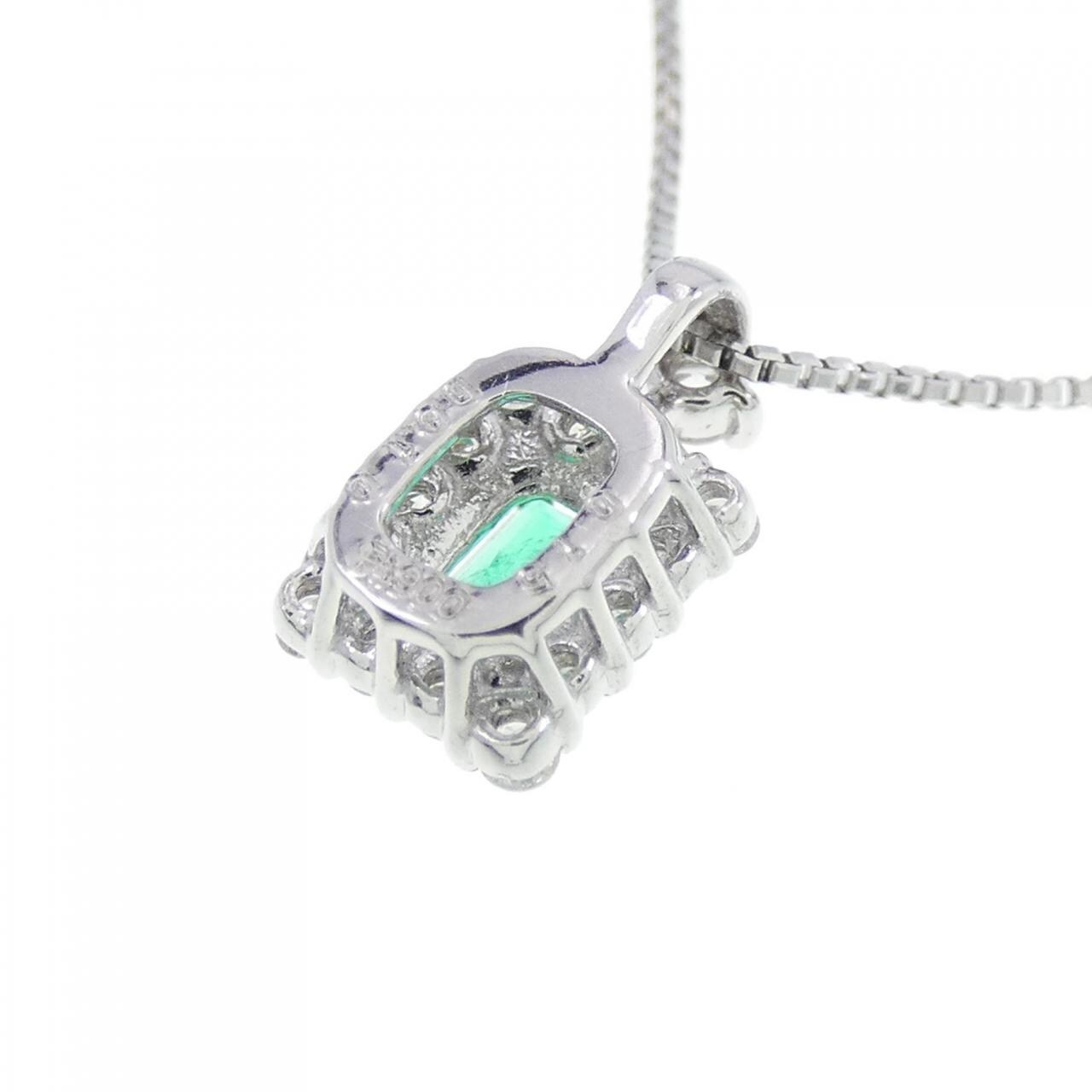 [BRAND NEW] PT Emerald Necklace 0.15CT