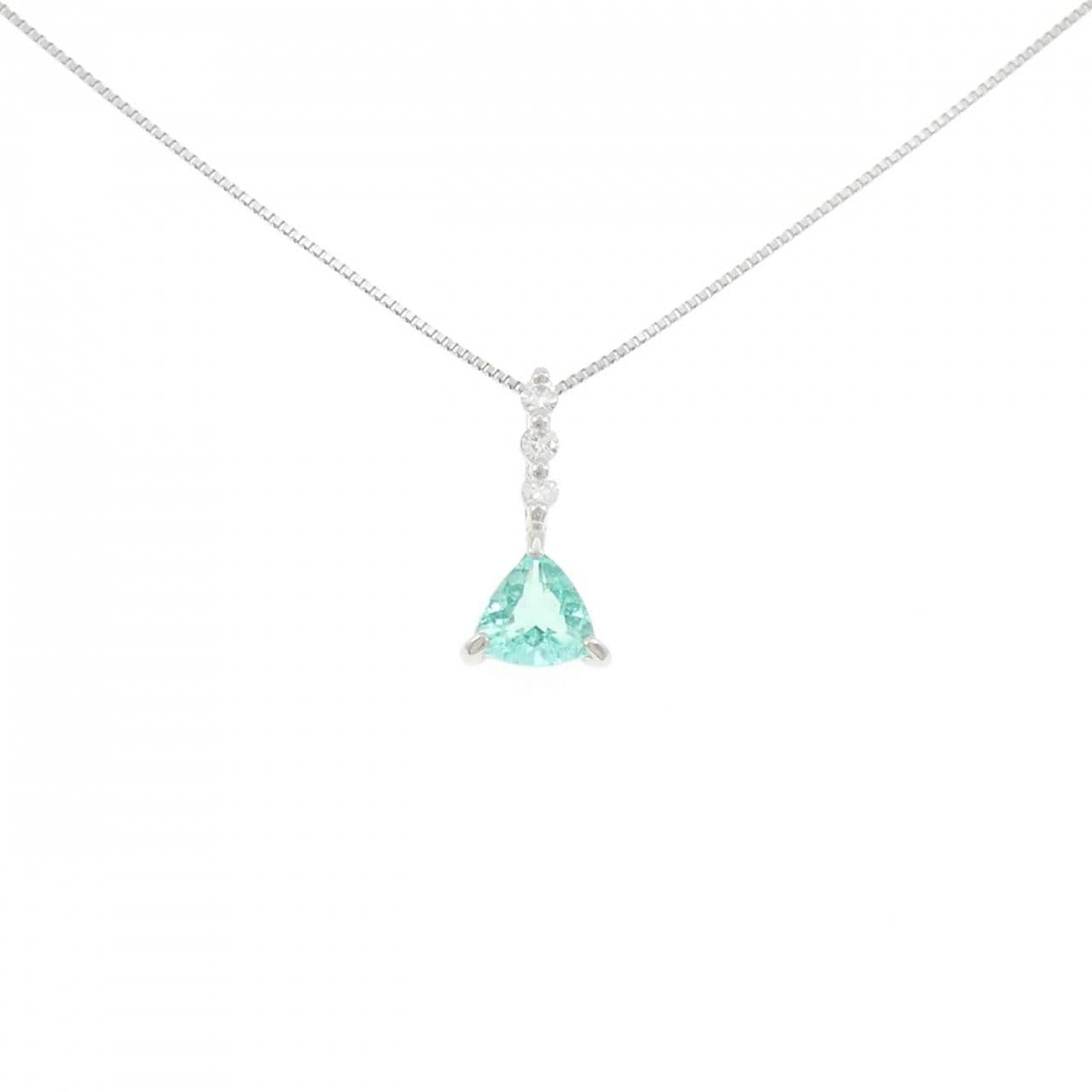 PT900/PT850 帕拉伊巴碧碧玺项链 0.72克拉