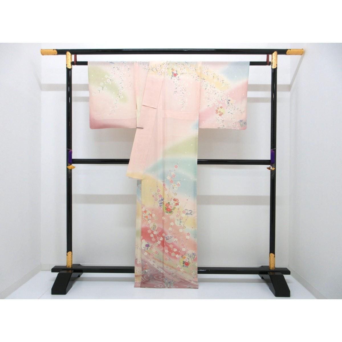 単衣　絽織訪問着