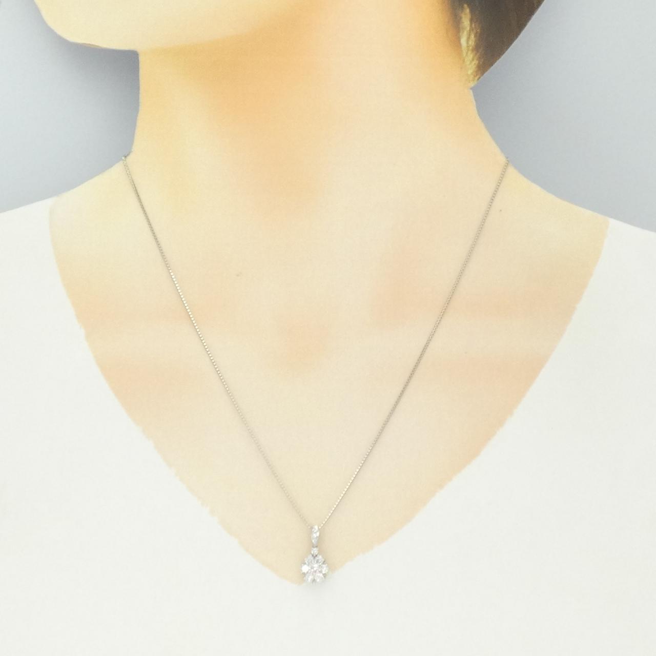 PT900/PT850 ダイヤモンド ネックレス 0.087CT FPP I1