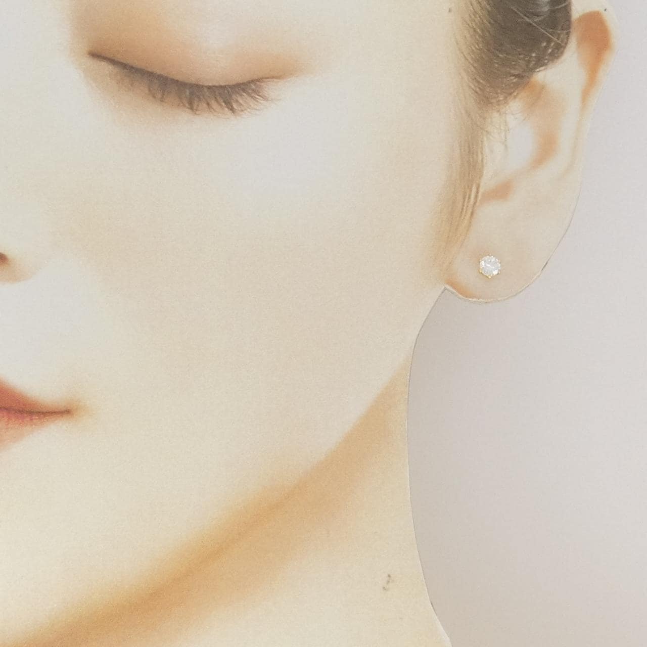 【リメイク】K18YG/ST ダイヤモンド ピアス 0.250CT 0.255CT F-G VS1-2 VG-GOOD