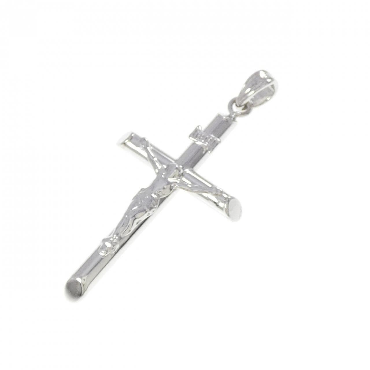 K18WG十字架吊墜