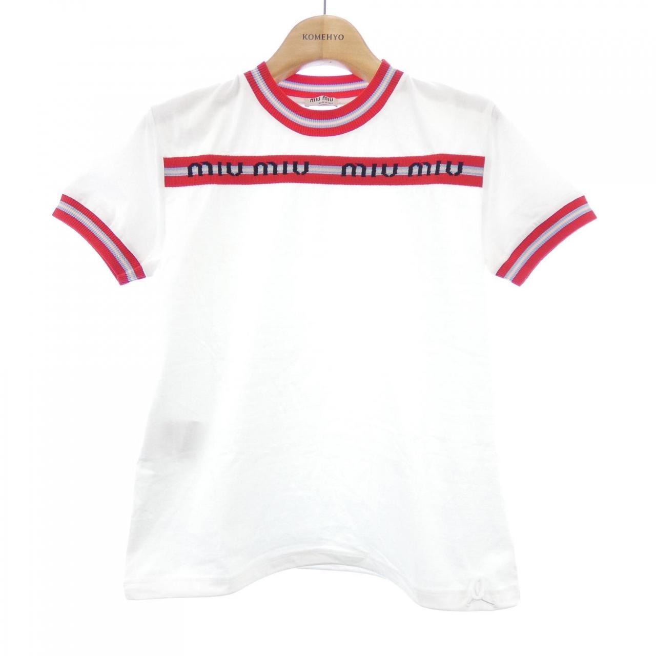 ミュウミュウ MIU MIU MJN007 1QHT Tシャツ