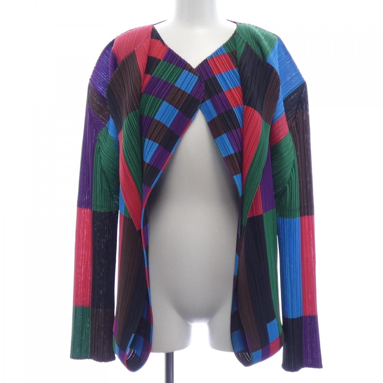 【ヴィンテージ】プリーツプリーズ PLEATS PLEASE 2001 マルチカラー PP14-JD344 カーディガン