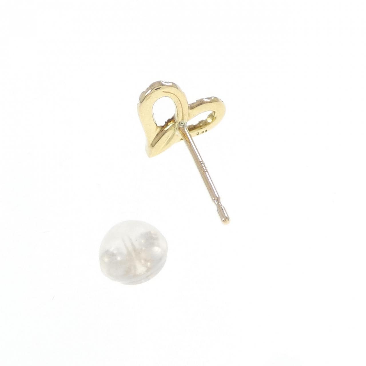 アーカー フィルージュハート ピアス 0.09CT 片耳