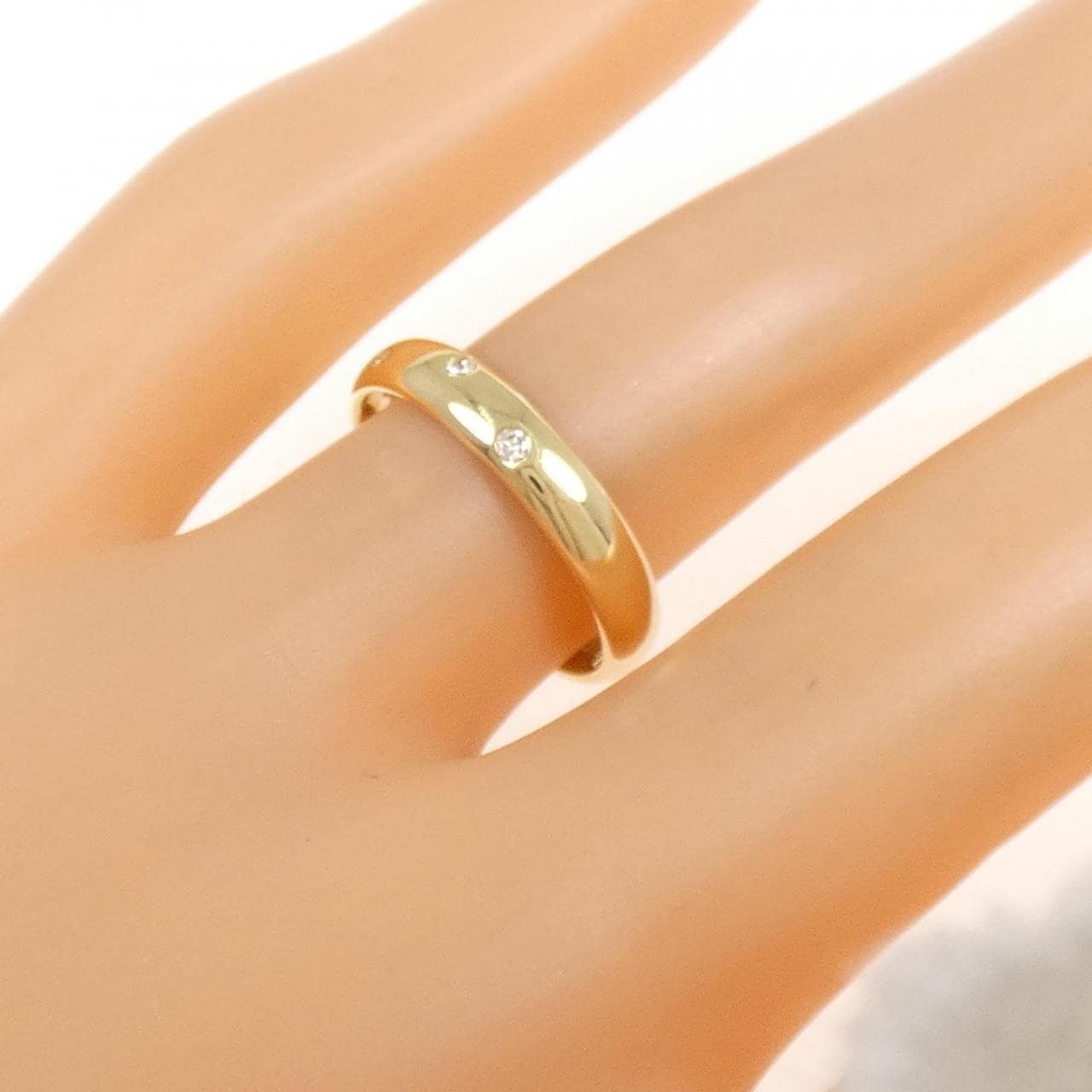 K18YG ダイヤモンド リング 0.13CT