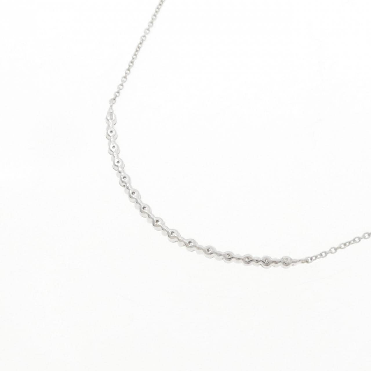 K18WG ダイヤモンド ネックレス 0.30CT