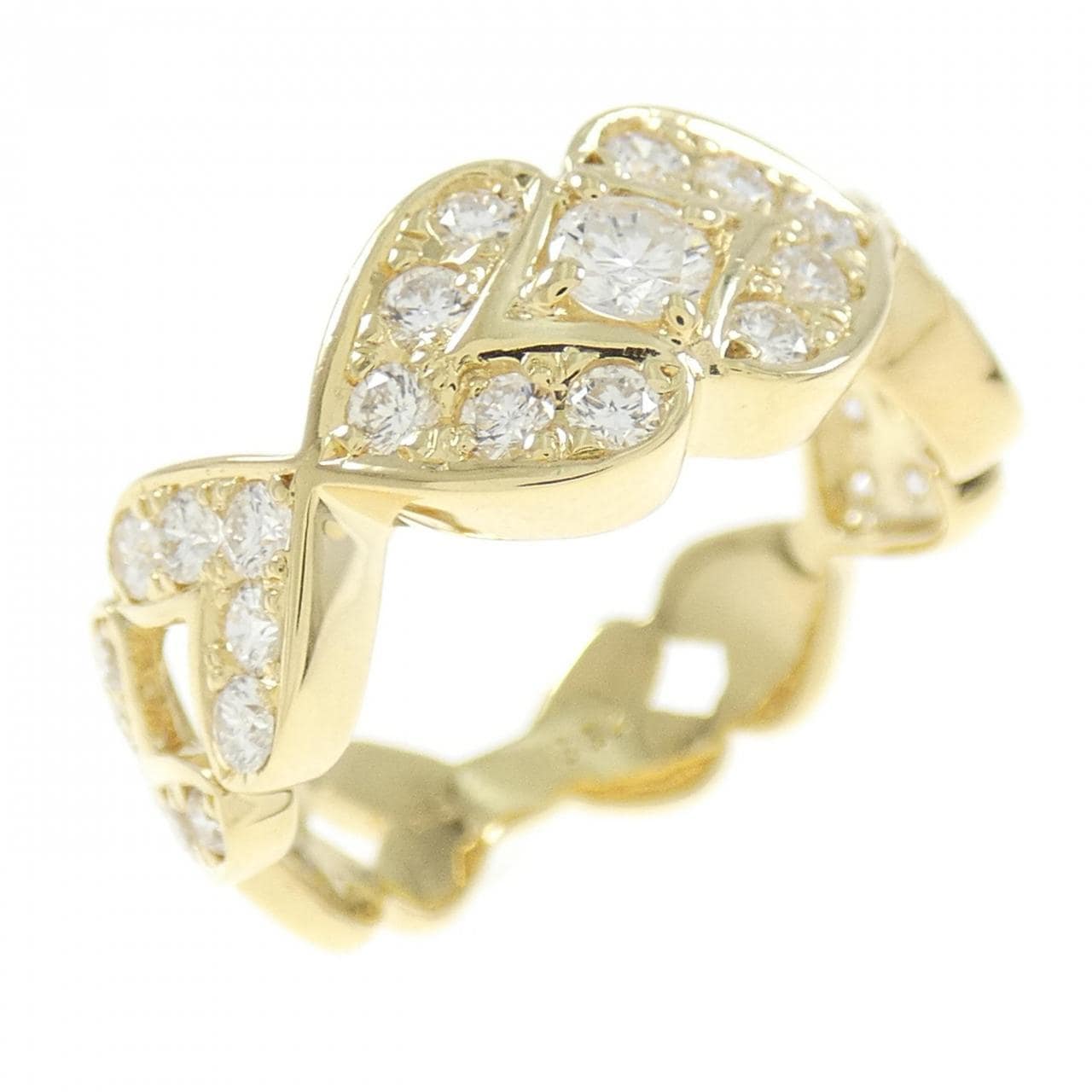 K18YG ダイヤモンド リング 0.802CT