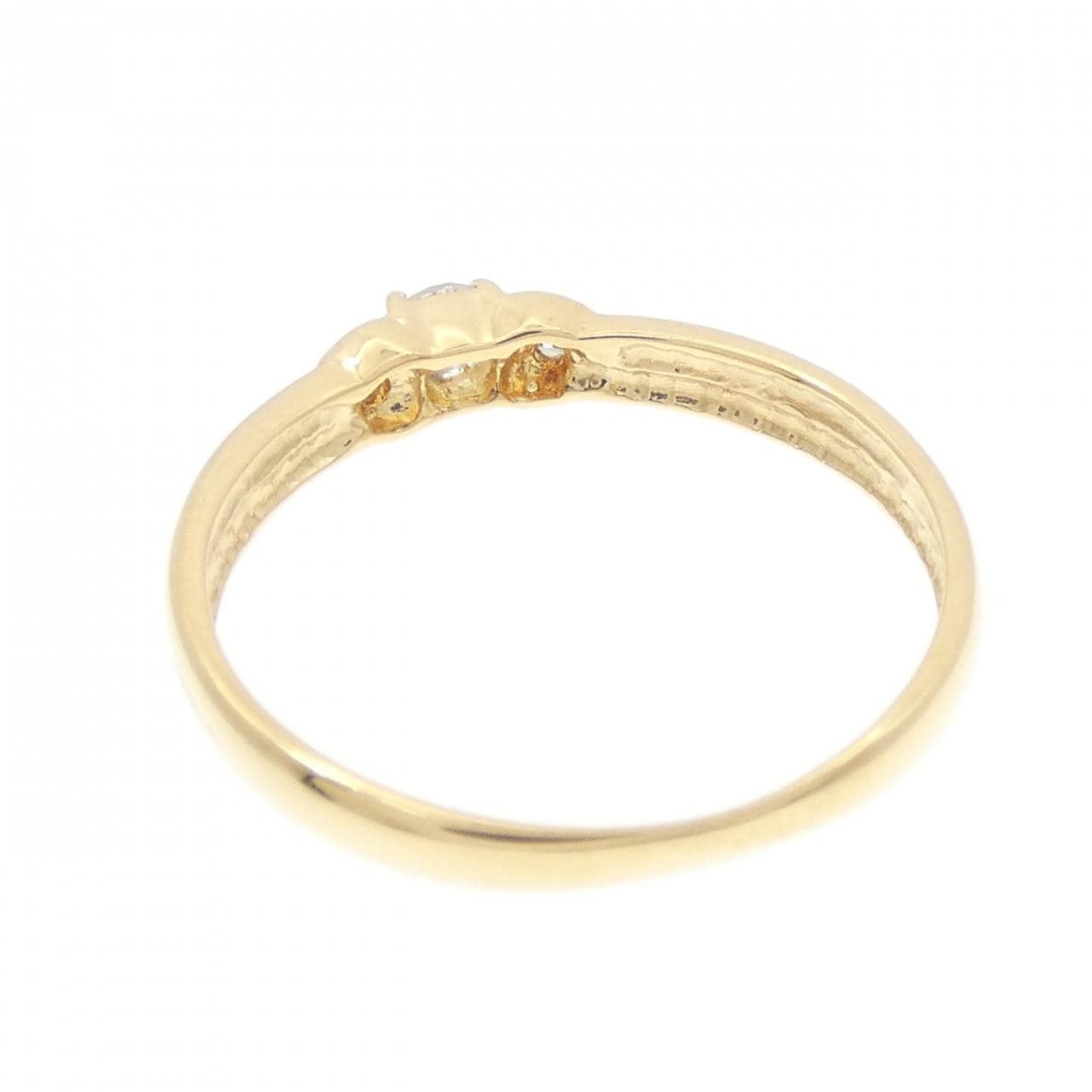 K18YG ダイヤモンド リング 0.12CT
