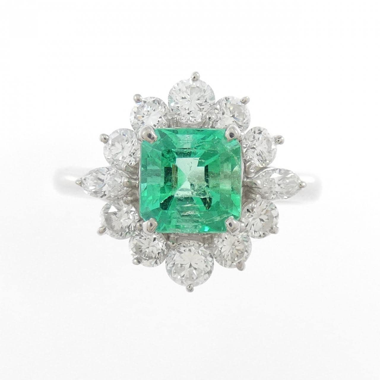 PT900 エメラルド リング 0.86CT