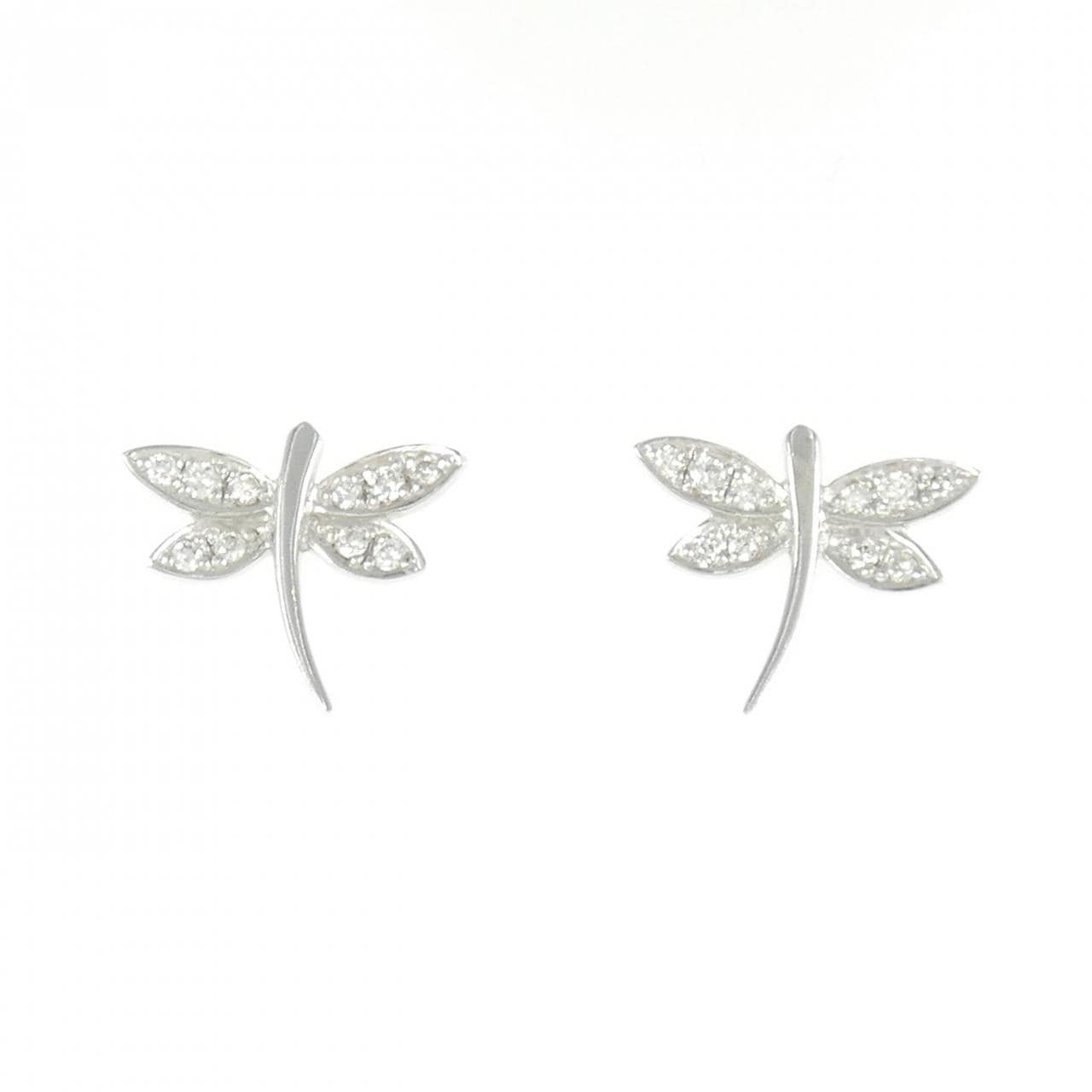 K18WG ダイヤモンド ピアス 0.22CT