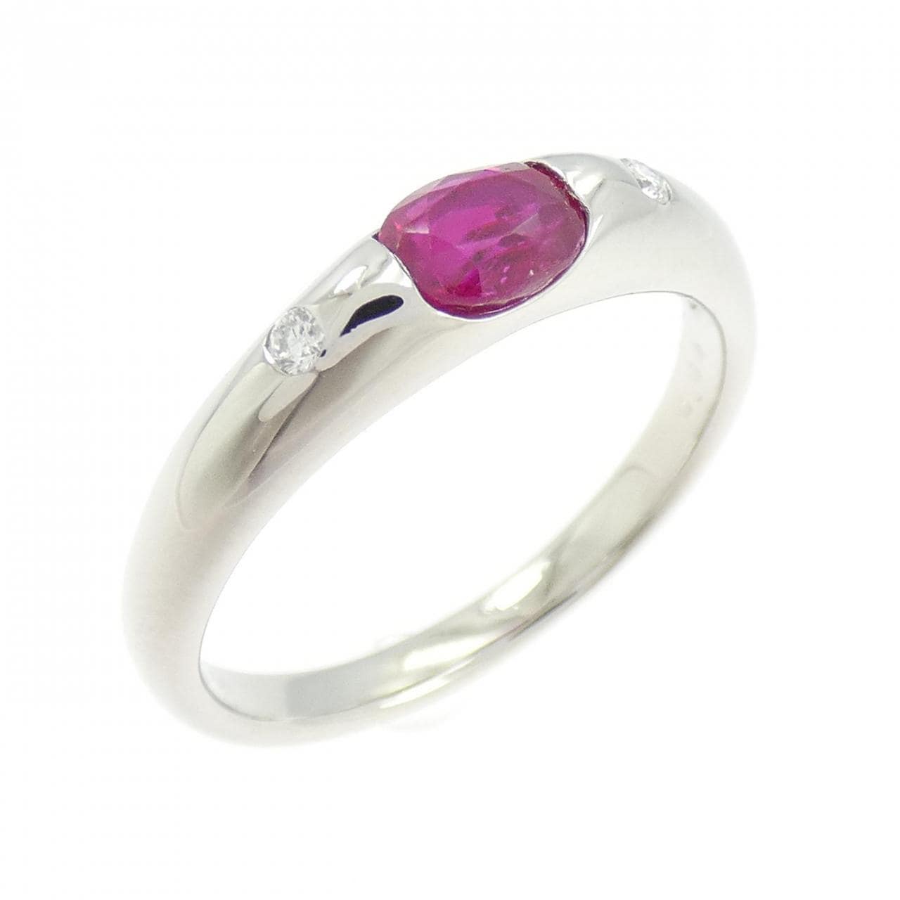 PT900 ルビー リング 0.60CT
