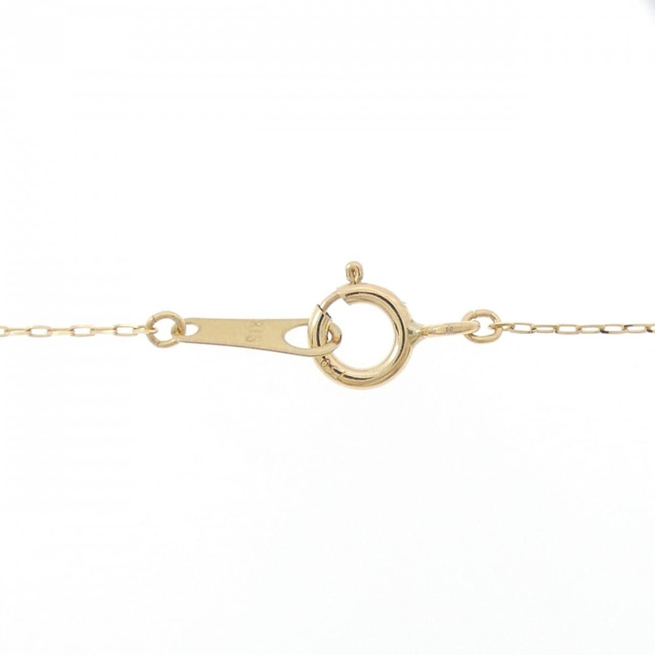 【新品】K18YG フラワー ダイヤモンド ネックレス 0.20CT