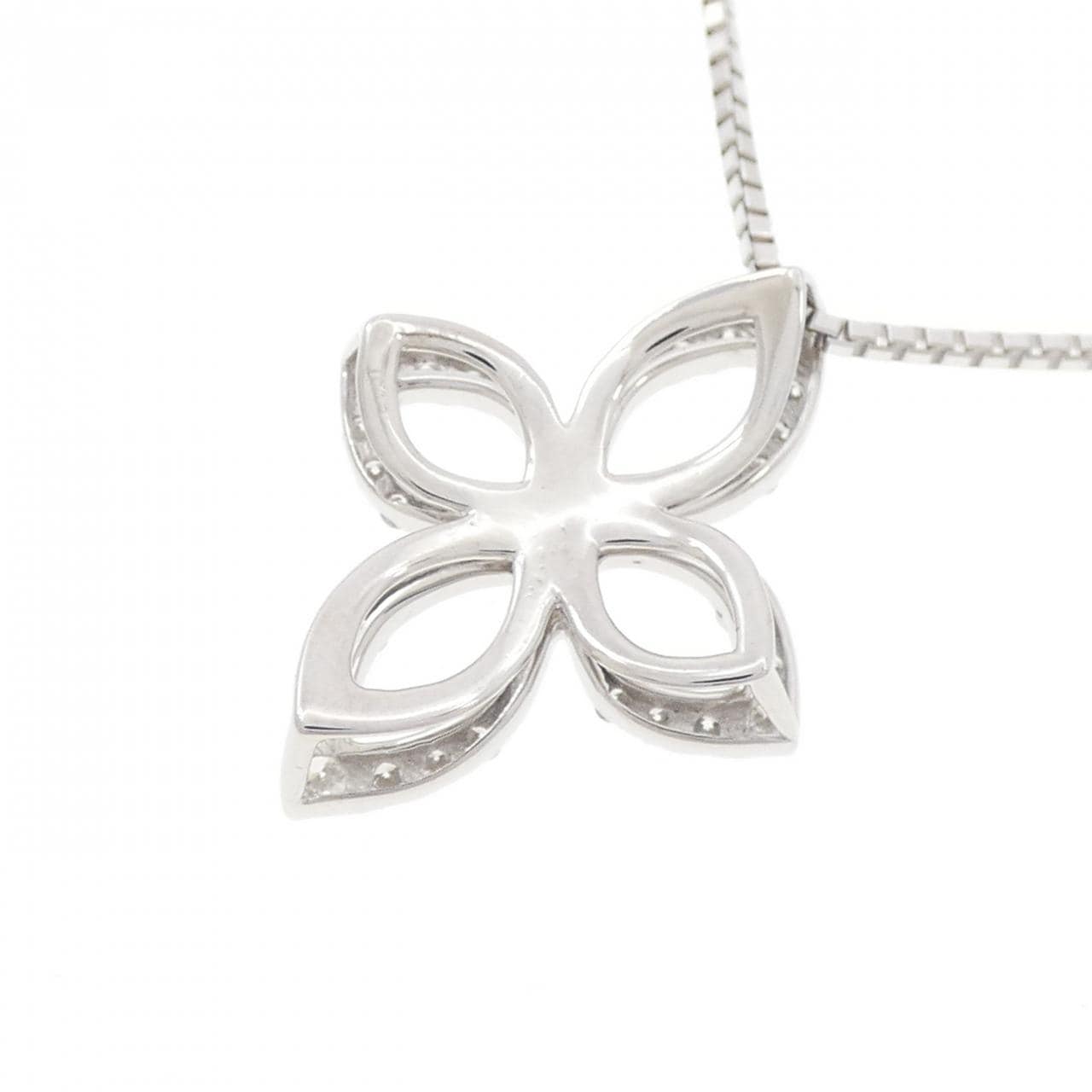 K18WG ダイヤモンド ネックレス 0.26CT