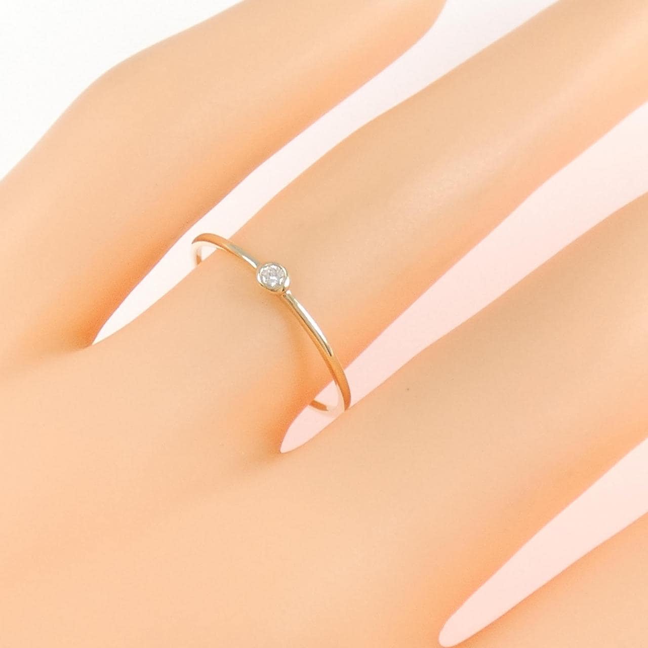 【リメイク】K10YG ダイヤモンド リング 0.02CT