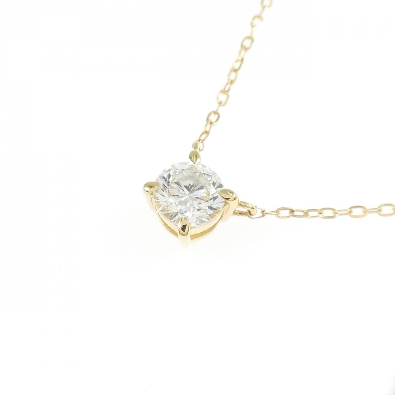 K18YG ダイヤモンド ネックレス 0.309CT H SI2 Good