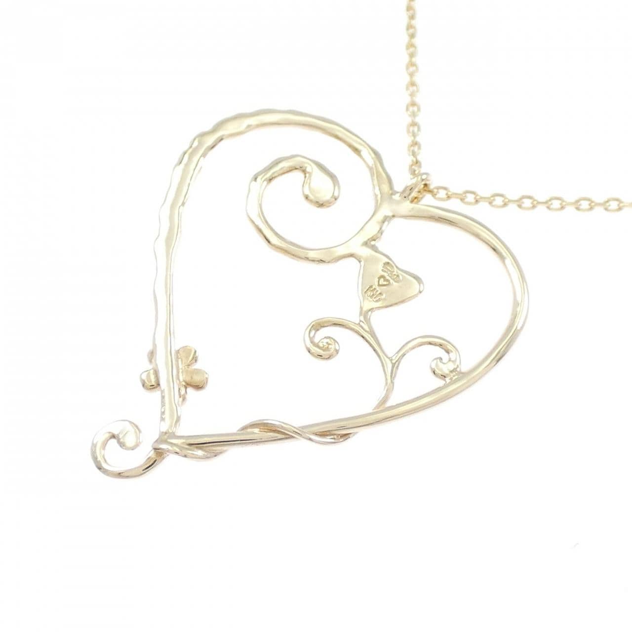 スタージュエリー K10YG ハート ネックレス