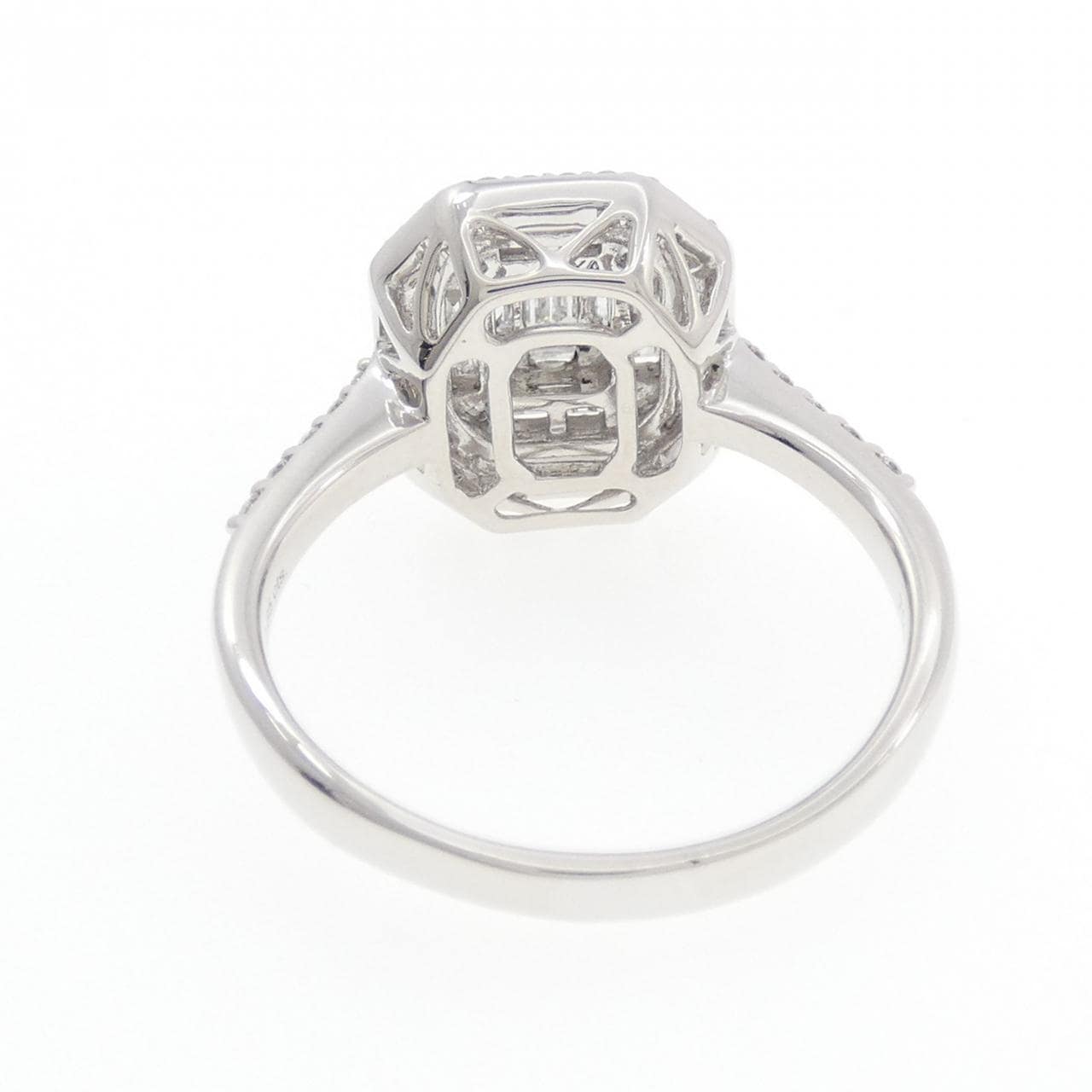 750WG ダイヤモンド リング 0.85CT