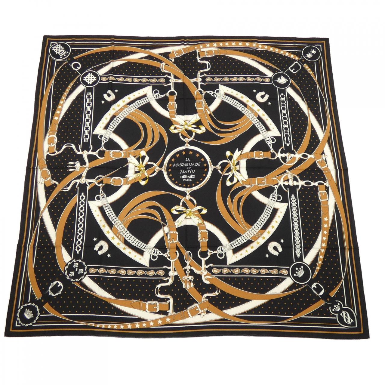 エルメス HERMES LA PROMENADE DU MATIN BANDANA H243986S カレジェアン140 ショール