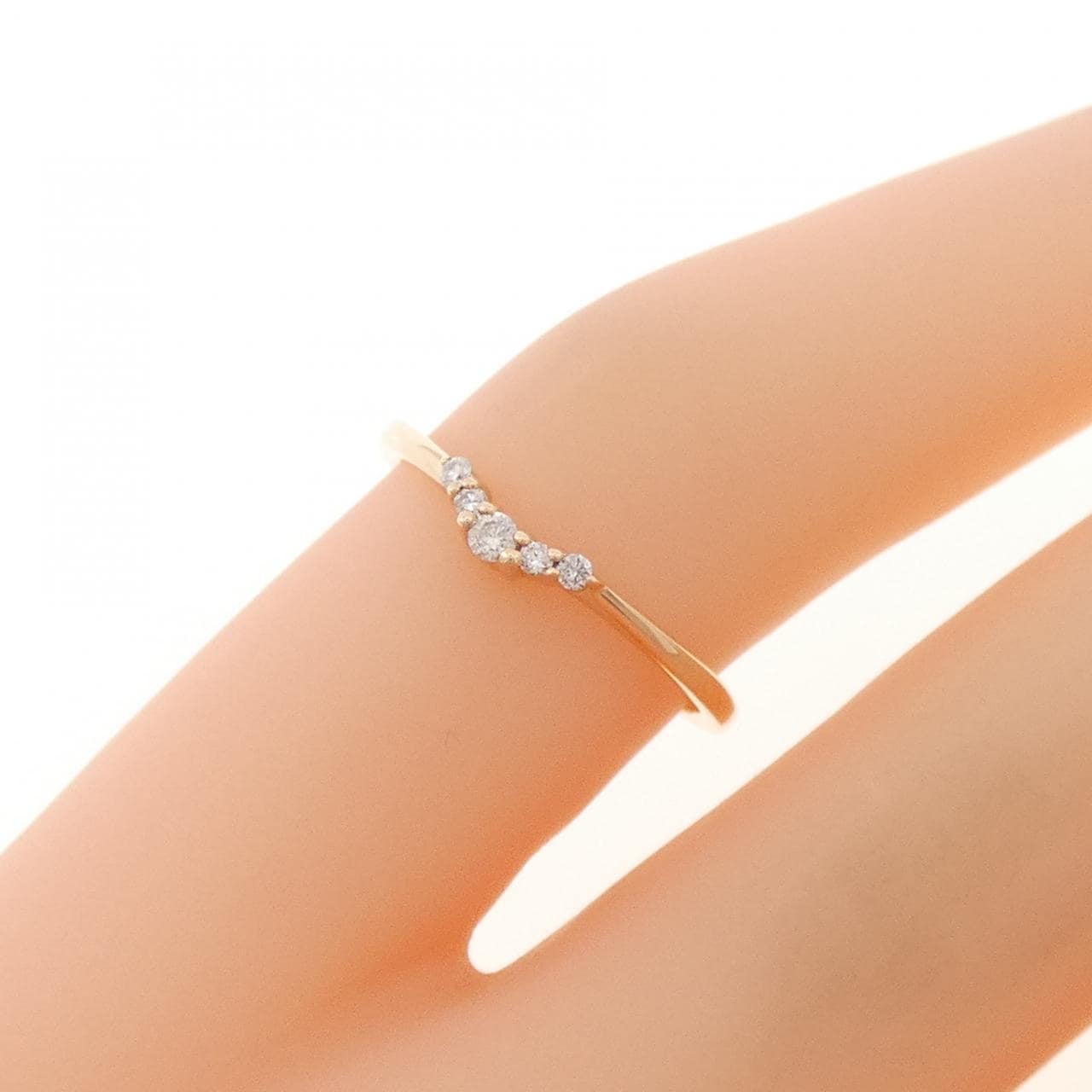 エテ ダイヤモンド ピンキーリング 0.03CT