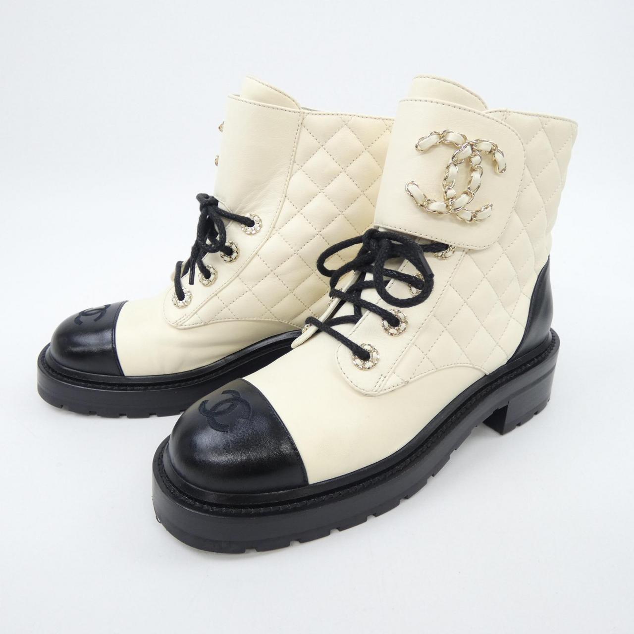 シャネル CHANEL レースアップ G36424X51906 ブーツ