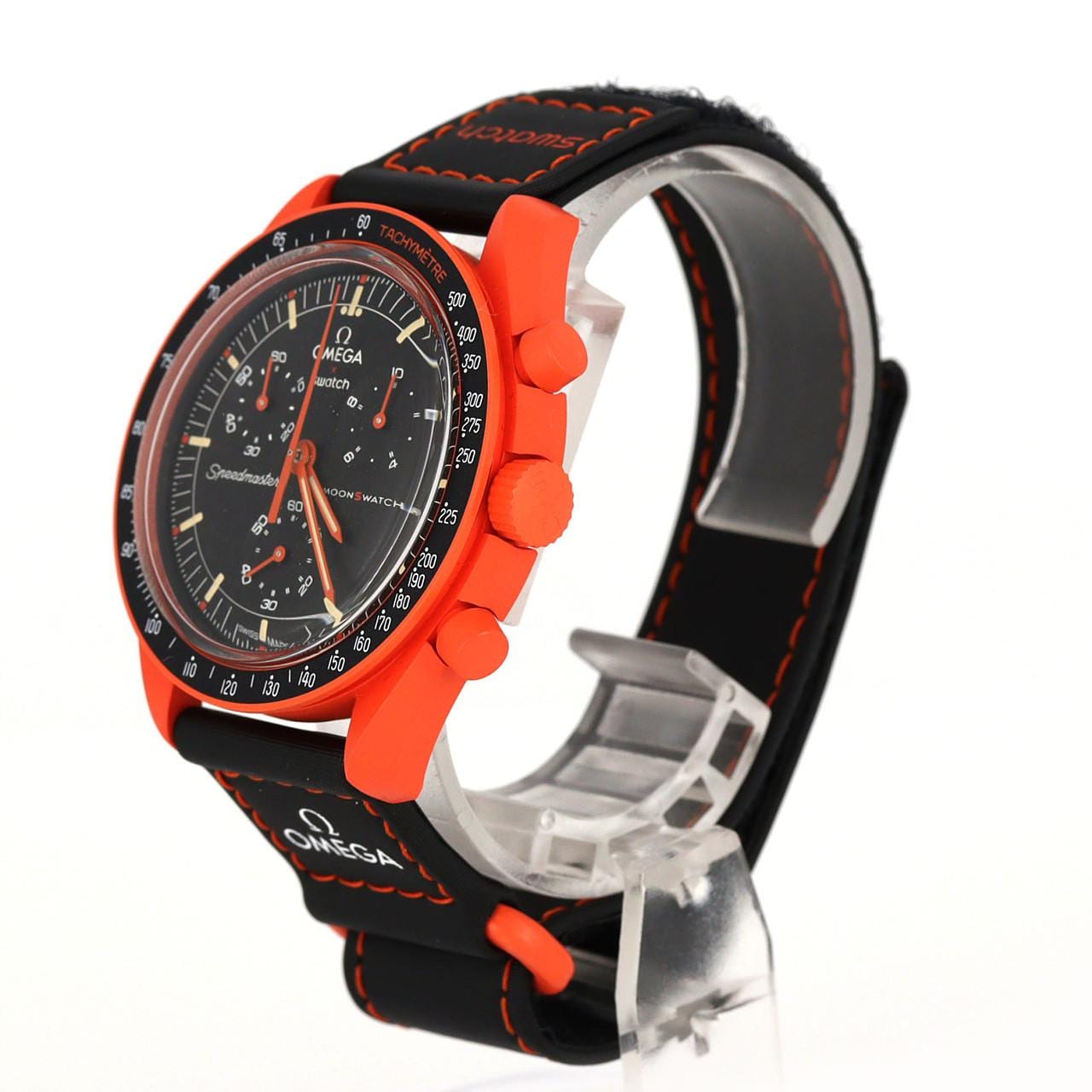 スウォッチ スウォッチxオメガ･ミッションオンアース LAVA SO33O100 バイオセラミック クォーツ